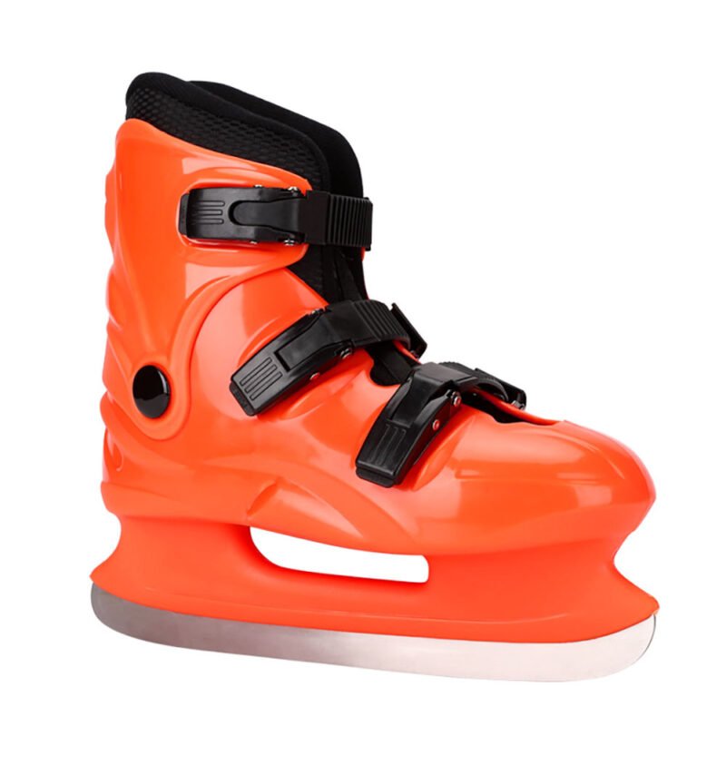 Orange hard shell ice hockey shoes - 图片 4