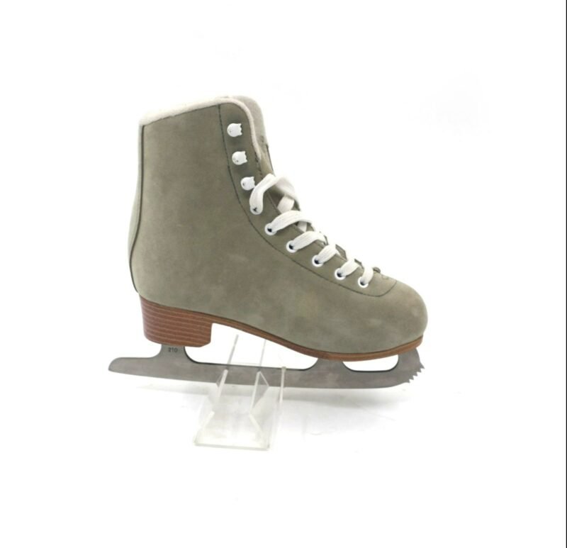 Suede stainless steel ice skates